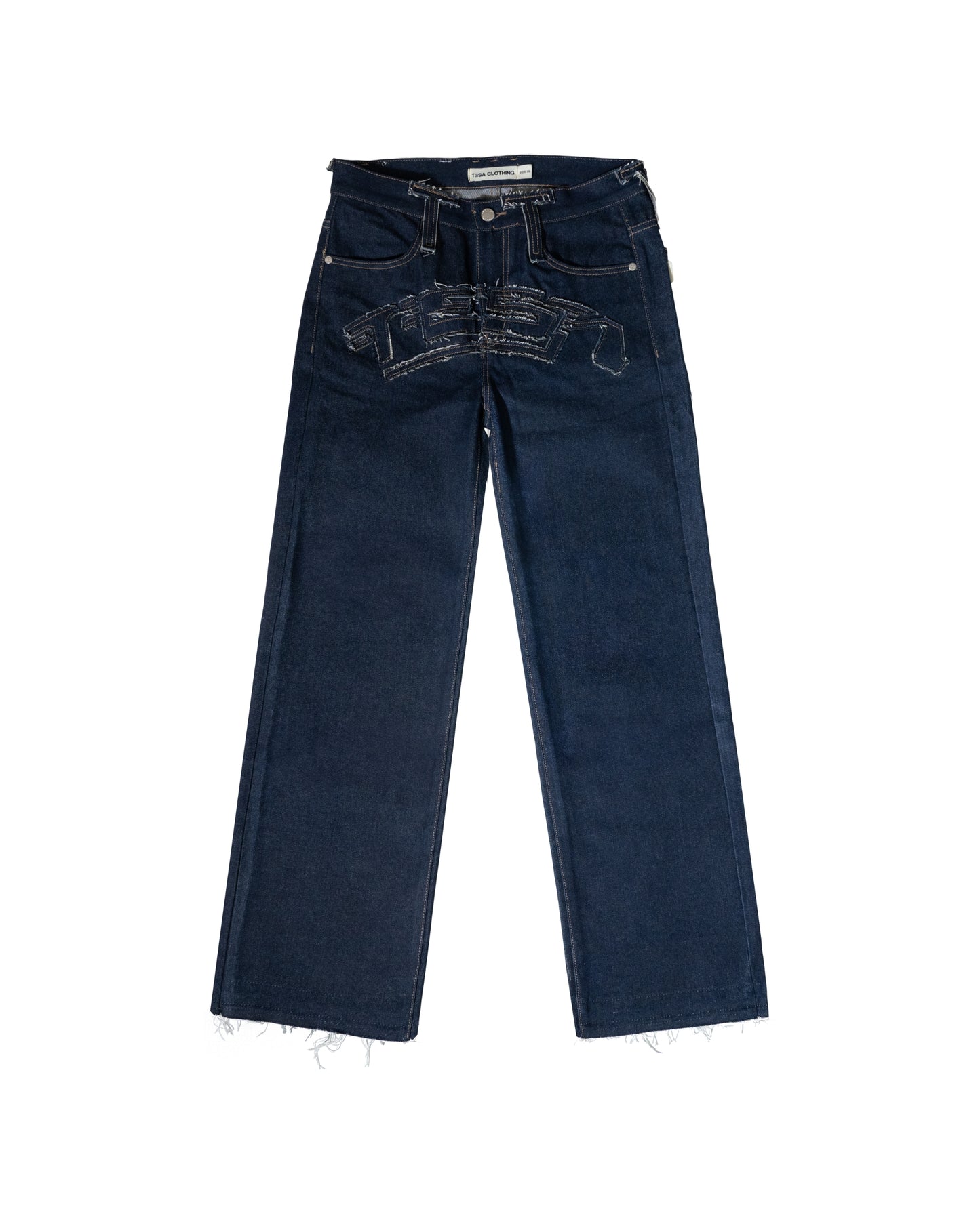 TESA Raw Japanese Patch Jeans